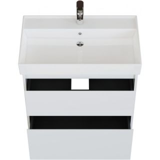 Тумба под раковину Aquanet Nova Lite 2.0 346336 60 см белый глянец